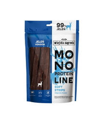 WIEJSKA ZAGRODA Monoproteinós puha csíkok kutyáknak Szarvas 100 g