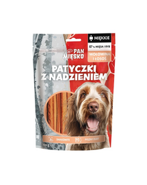 PAN MIĘSKO Marhahús és lazac töltött rúd kutyakeksz 100 g