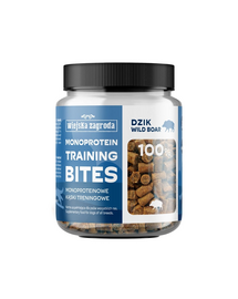 WIEJSKA ZAGRODA Treningi jutalom Vaddisznó monoproteinás falatok kutyáknak 150 g