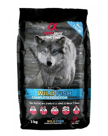 Pełnowartościowa karma sucha-miękka dla psów Wild fish 3 kg