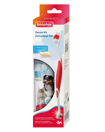 BEAPHAR Dental Kit fogkefe és fogkrém kutyák és macskák számára
