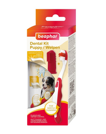 BEAPHAR Puppy Dental Kit fogkefe és fogkrém 50 g kölyökkutyák számára