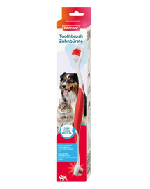 BEAPHAR Toothbrush Regular kétoldalú fogkefe kutyák és macskák számára