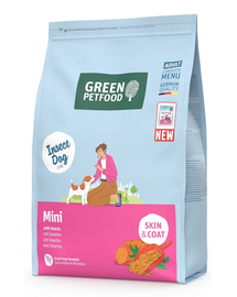 GREEN PETFOOD InsectDog Mini 3kg gabonamentes rovarfehérjével készült eledel kisméretű kutyák számára