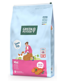 GREEN PETFOOD InsectDog Mini 7,5kg gabonamentes rovarfehérjével készült eledel kis kutyák számára