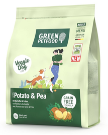 GREEN PETFOOD VeggieDog with Potato and Pea 900g vegetáriánus kutyatáp burgonyával és borsóval