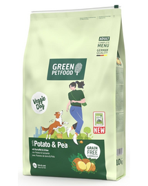 GREEN PETFOOD VeggieDog with Potato and Pea 10kg vegetáriánus kutyatáp burgonyával és borsóval