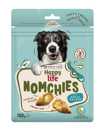 VERSELE-LAGA Happy Life Snack Nomchies Salmon 150g jutalom, amely támogatja a szőrzet megjelenését