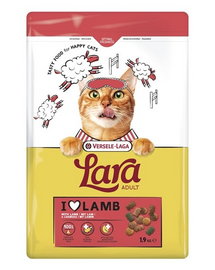 VERSELE-LAGA Lara Adult Lamb 1,9 kg macskaeledel bárányhússal