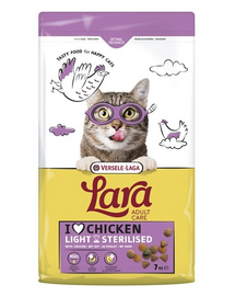 VERSELE-LAGA Lara Adult Light Sterilized 7 kg macskaeledel ivartalanított macskák számára