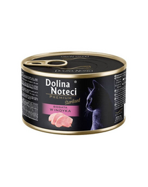 DOLINA NOTECI Premium Sterilised Gazdag pulykahúsban macskák számára sterilizálás után 185 g