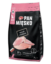 PAN MIĘSKO Csirke nyúllal kölyökkutyáknak XS 5 kg