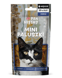 PAN MIÉSKO Mini falatok Tőkehal macskának 50 g