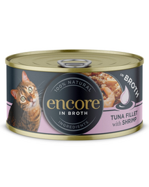 ENCORE Cat Tuna Fillet with Shrimp in Broth tonhalfilé garnélarákkal levesben 70 g