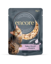 ENCORE Cat Tuna Fillet with Prawn tonhalfilé garnélarákkal levesben 70 g