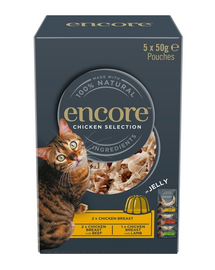ENCORE Cat Chicken Selection in Jelly Multipak 5x50 g mix ízek csirkével zselében