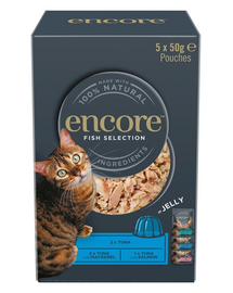 ENCORE Cat Fish Selection in Jelly Multipak 5x50 g mix ízesítésű halas zselében