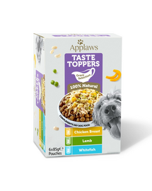 APPLAWS Dog Taste Toppers Gravy Selection Miltipak 6x85 g mix ízek tasakban szószban