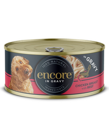 ENCORE Dog Chicken Breast with Beef in Gravy csirke mell marhahússal szószban 156 g