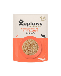 APPLAWS Cat Adult Pouch Chicken with Salmon csirke melle hús lazaccal húslevelben 70 g