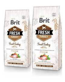 BRIT Fresh turkey with pea light fit & slim 24 kg (2 x 12 kg)