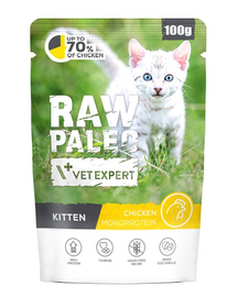 RAW PALEO Monoprotein Kitten Chicken 100 g kölyökkutyáknak csirkével