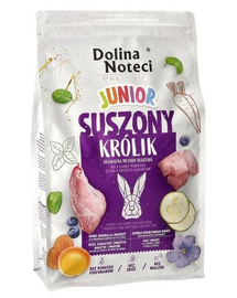DOLINA NOTECI Premium Junior Nyúl szárított kutyatáp 4 kg