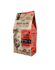 WIEJSKA ZAGRODA Marhahús pulykával kutyák számára, száraz táp (L) 9 kg