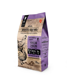 WIEJSKA ZAGRODA Csirke kacsával macskák számára 1,6 kg