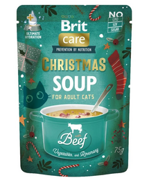 BRIT Care Cat Christmas Soup Beef 75g marhahúsos és zöldséges leves macskáknak