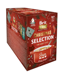 BRIT Care Cat Christmas Soup Multipack 15x75g karácsonyi levescsomag macskáknak