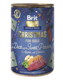 BRIT Care Dog Christmas Mono Protein Duck 400g kutyáknak szánt, egyetlen fehérjeforrásból készült kacsaeledel