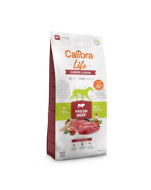 CALIBRA Dog Life Junior Large Fresh Beef 12 kg nagytestű kölyökkutyák számára friss marhahússal