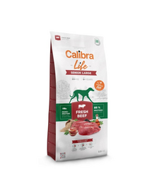 CALIBRA Dog Life Senior Large Fresh Beef 12 kg marhahússal idősebb nagytestű kutyák számára
