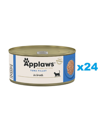 APPLAWS Cat Adult Tuna Fillet in Broth filet z tuńczyka w bulionie 24x70 g