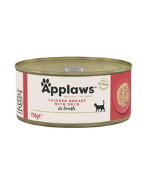 APPLAWS Cat Adult Chicken Breast with Duck in Broth pierś z kurczaka z kaczką w bulionie 156g