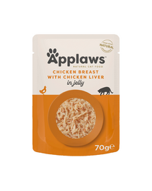 APPLAWS Cat Adult Pouch Chicken Breast with Liver in Jelly kurczak i wątróbka w galarecie 70 g