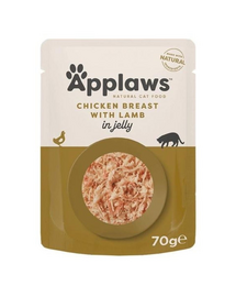 APPLAWS Cat Adult Pouch Chicken Breast with Lamb in Jelly kurczak z jagnięciną w galaretce 70 g