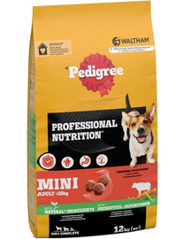 PEDIGREE Professional Nutrition Adult Mini marhahússal és zöldségekkel 12 kg kis testű kutyák számára