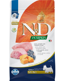 N&D Pumpkin lamb&blueberry adult mini 2,5 kg
