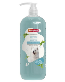 BEAPHAR Shampoo White Coat 1 l sampon fehér és világos szőrű kutyák számára