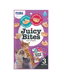 Juicy Bites wilgotne przysmaki krewetki i owoce morza dla kota 33,9 g (3x11,3 g)
