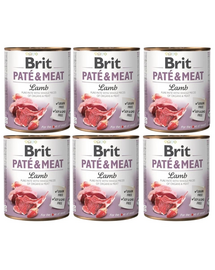 BRIT Pate&Meat lamb 6x800 g pasztet z jagnięciną dla psów