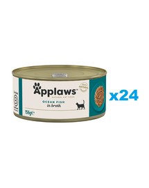 APPLAWS Cat Adult Ocean Fish in Broth ryba oceaniczna w bulionie 24x156 g