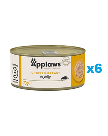 APPLAWS Cat Adult Chicken Breast in Jelly kurczak w galaretce 6x70g