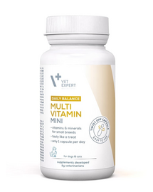 Daily Balance Multivitamin Mini witaminy i minerały dla małych psów i kotów 30 kapsułek