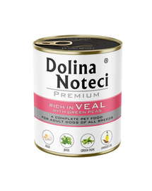 DOLINA NOTECI Premium Borjúhússal zöldborsóval 800 g