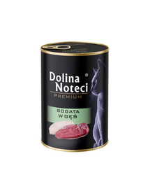 Premium Bogata w gęś dla kota 400 g