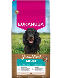 EUKANUBA Grain Free Adult Venison 12 kg gabonamentes kutyatáp szarvassal