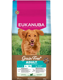 EUKANUBA Grain Free Adult Large Lamb 12 kg gabonamentes kutyatáp nagytestű kutyáknak bárányhússal